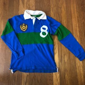 Blue and Green Collared 100% Cotton long sleeve